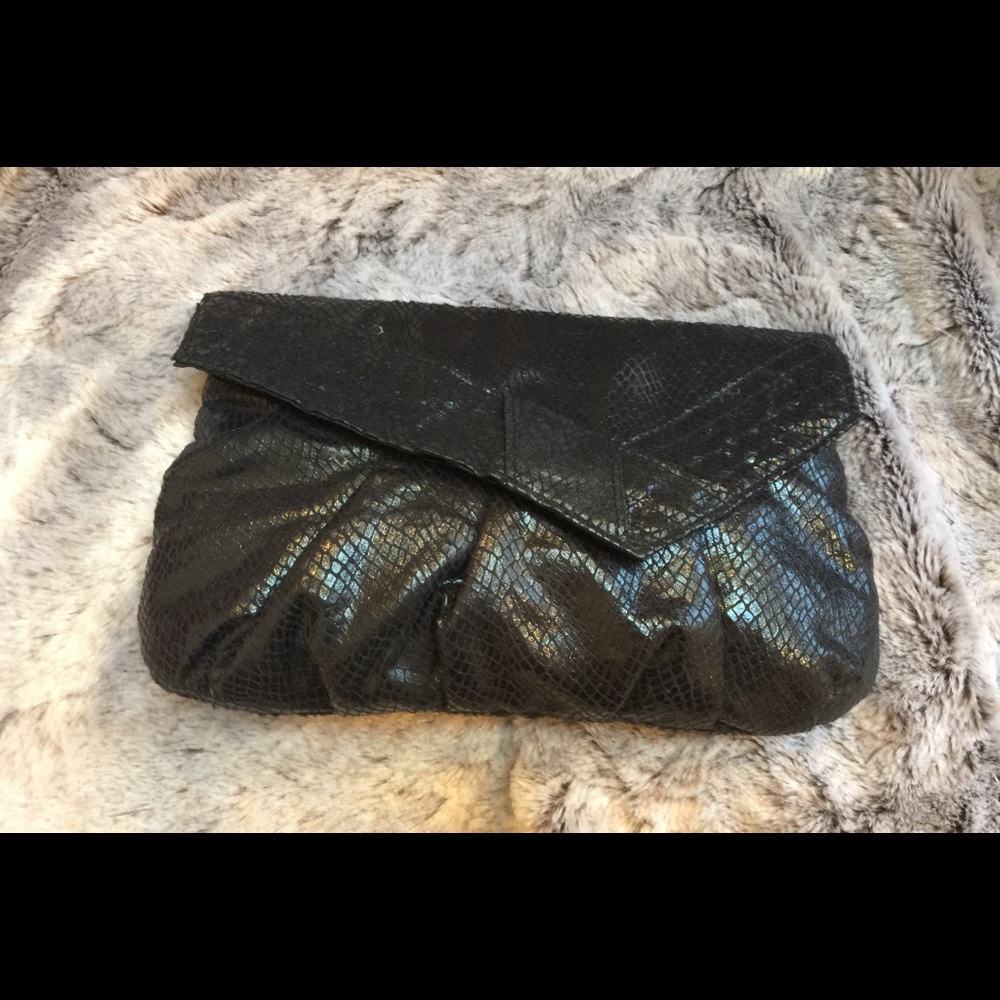 Black clutch bag